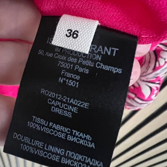 ISABEL MARANT ETOILE Capucine Mini Dress in Pink- FR 36 (US 4) - Picture 9 of 10